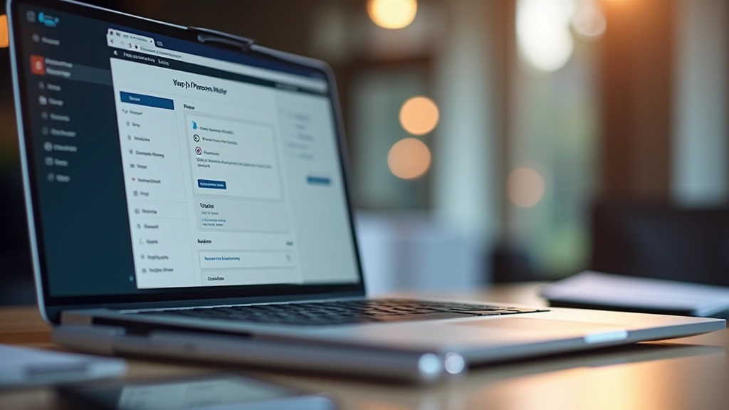 WordPress admin dashboard op scherm